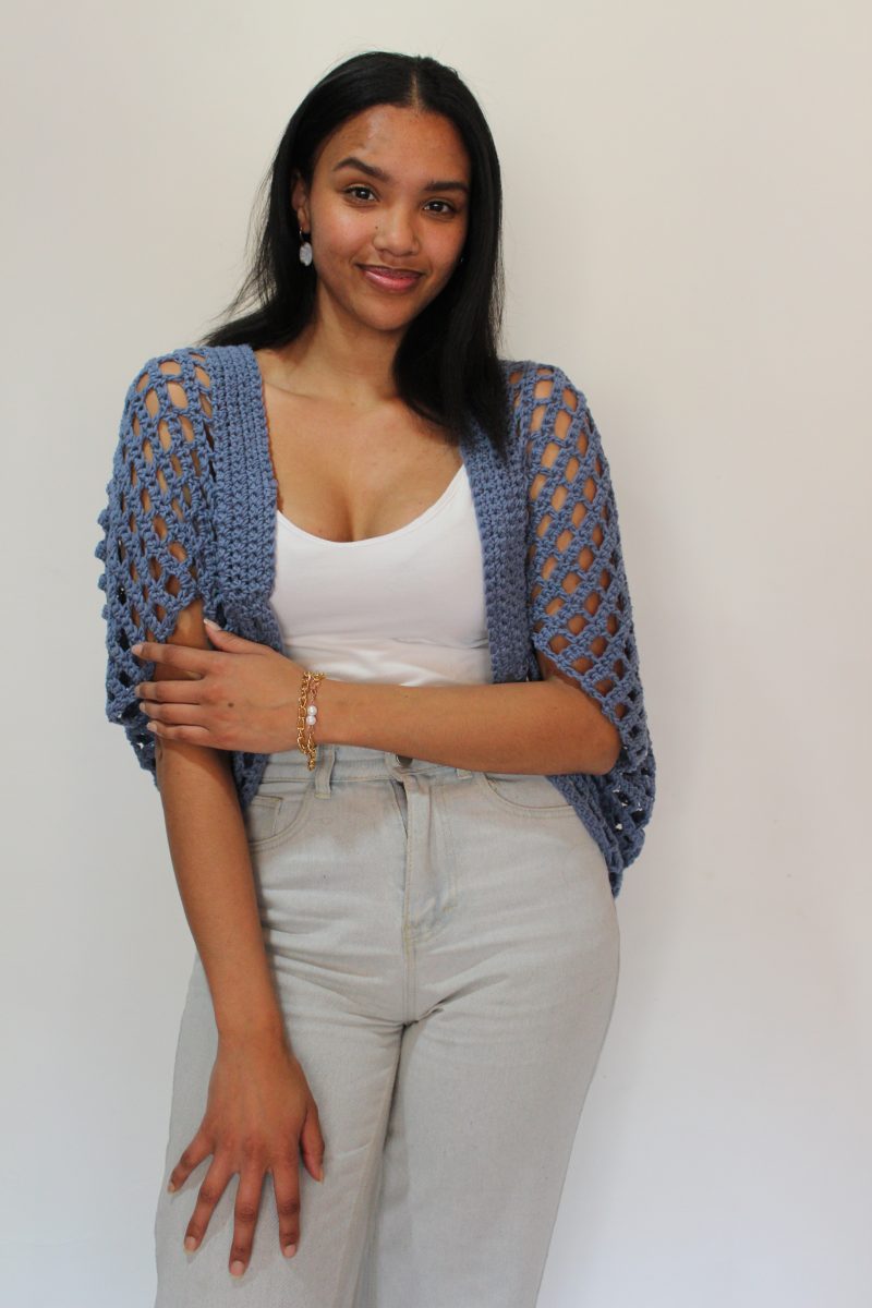 BLUE GREY SHRUG